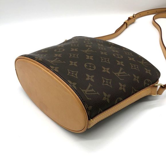 Louis Vuitton M51290 Drouot Shoulder Bag Monogram Brown Women Men Vintage USED - Picture 3 of 10